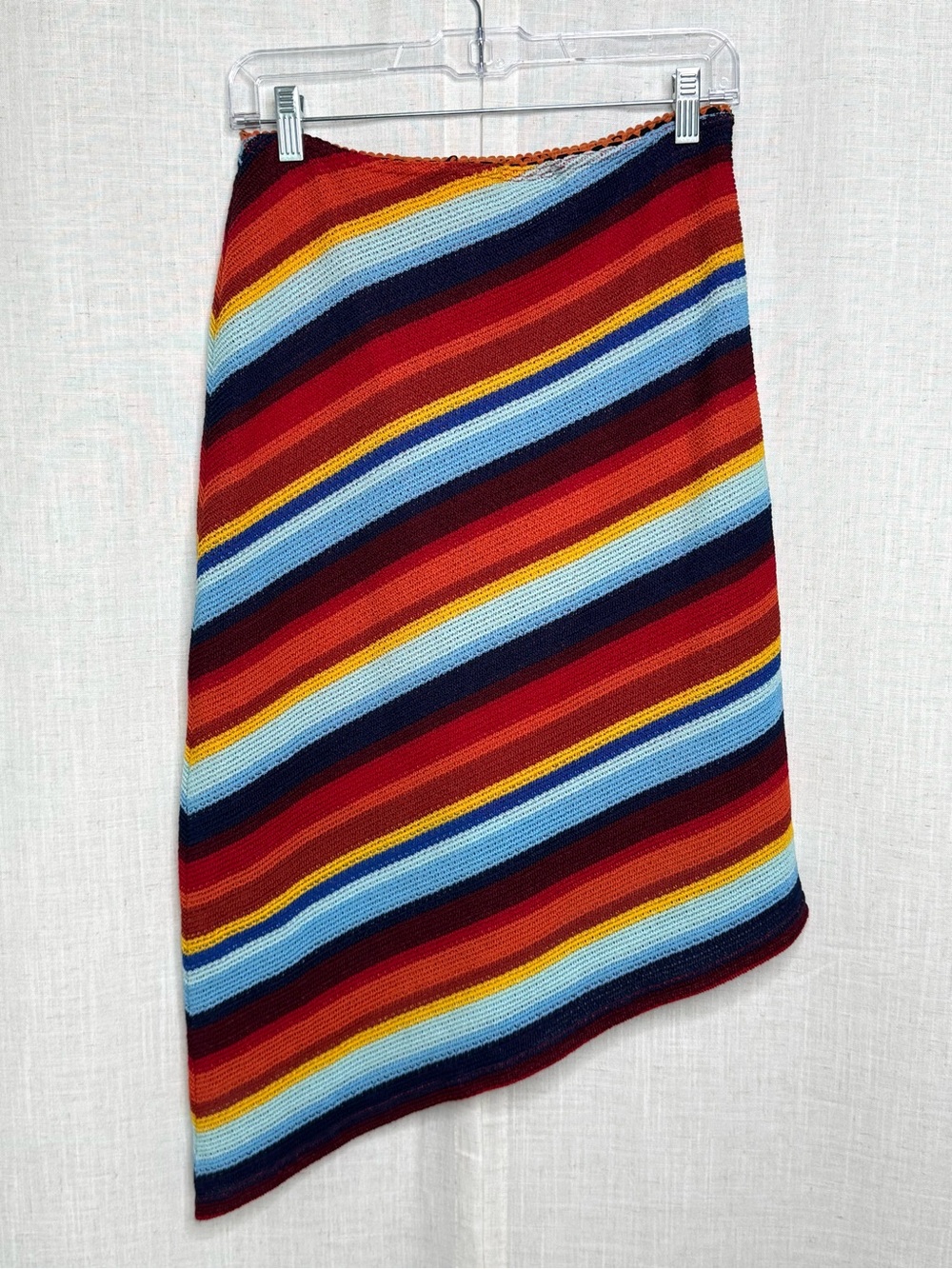 Jus d'Orange Vintage Striped Knit Midi Skirt Multicolor Size 6